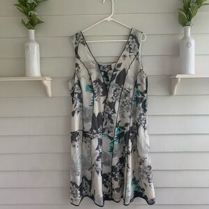 Sundance Silk Sleeveless Floral Dress Size 16 NWT